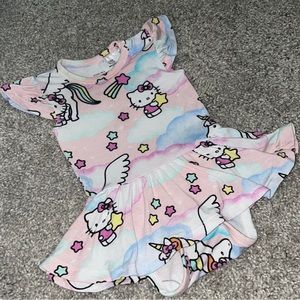 Posh Peanut Hello Kitty Bodysuit Twirl Dress